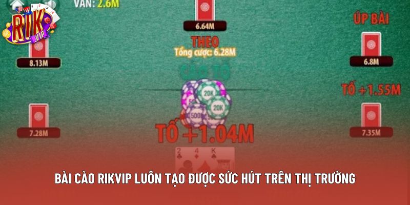 Bài cào Rikvip luôn tạo được sức hút trên thị trường Bài cào Rikvip luôn tạo được sức hút trên thị trường
