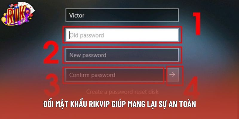 Đổi mật khẩu Rikvip giúp mang lại sự an toàn