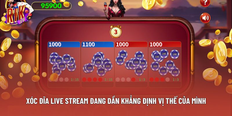 Xóc đĩa live stream đang dần khẳng định vị thế của mình Xóc đĩa live stream đang dần khẳng định vị thế của mình